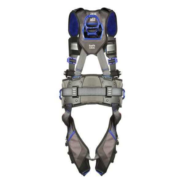Harness, Vest Style, L, Polyester, Gray