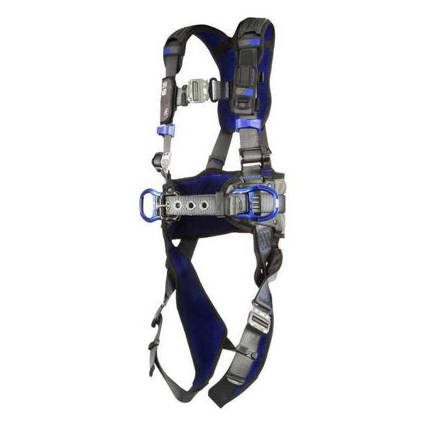 Harness, Vest Style, 3XL, Polyester, Gray