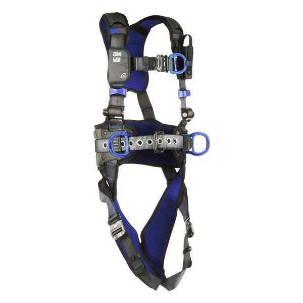 Harness, Vest Style, M, Polyester, Gray