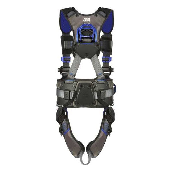 Harness, Vest Style, XL, Polyester, Gray