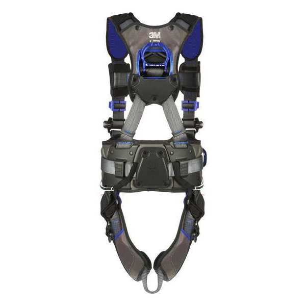 Harness, Vest Style, 2XL, Polyester, Gray