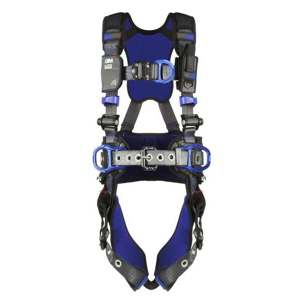 Harness, Vest Style, M, Polyester, Gray