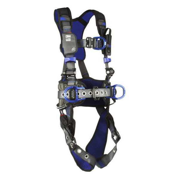 Harness, Vest Style, L, Polyester, Gray