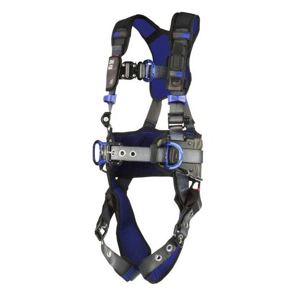 Harness, Vest Style, XL, Polyester, Gray