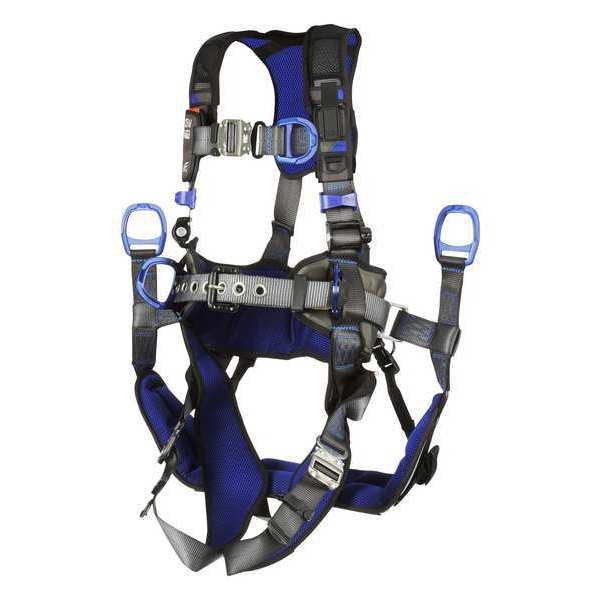 Harness, Vest Style, 2XL, Polyester, Gray