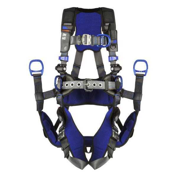 Harness, Vest Style, 2XL, Polyester, Gray