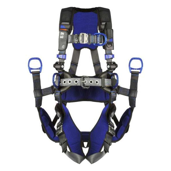 Harness, Vest Style, XL, Polyester, Gray