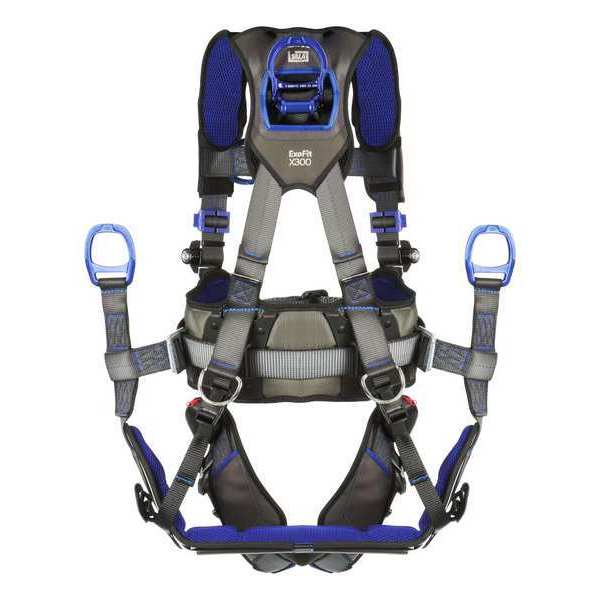 Harness, Vest Style, 2XL, Polyester, Gray