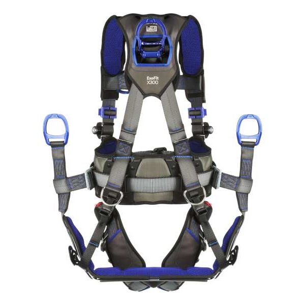Harness, Vest Style, XL, Polyester, Gray