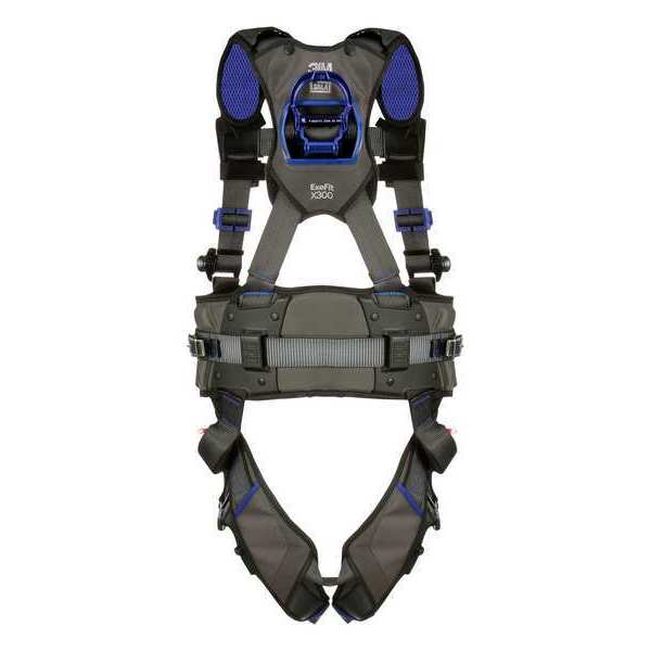 Harness, Vest Style, M, Polyester, Gray