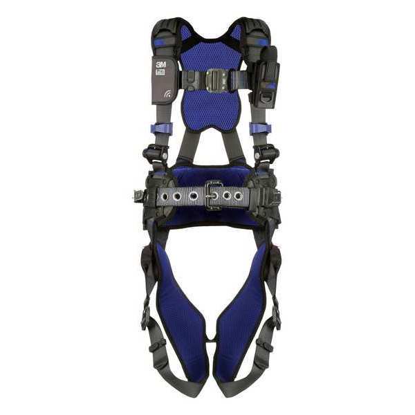 Harness, Vest Style, S, Polyester, Gray