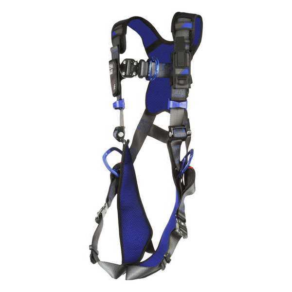 Harness, Vest Style, XL, Polyester, Gray