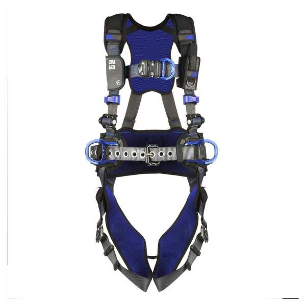 Harness, Vest Style, 2XL, Polyester, Gray