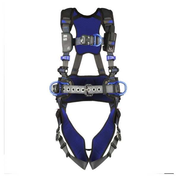 Harness, Vest Style, L, Polyester, Gray