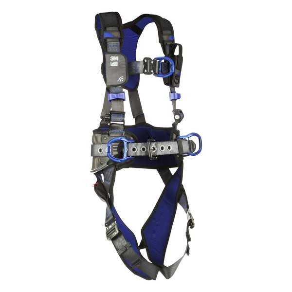 Harness, Vest Style, XL, Polyester, Gray