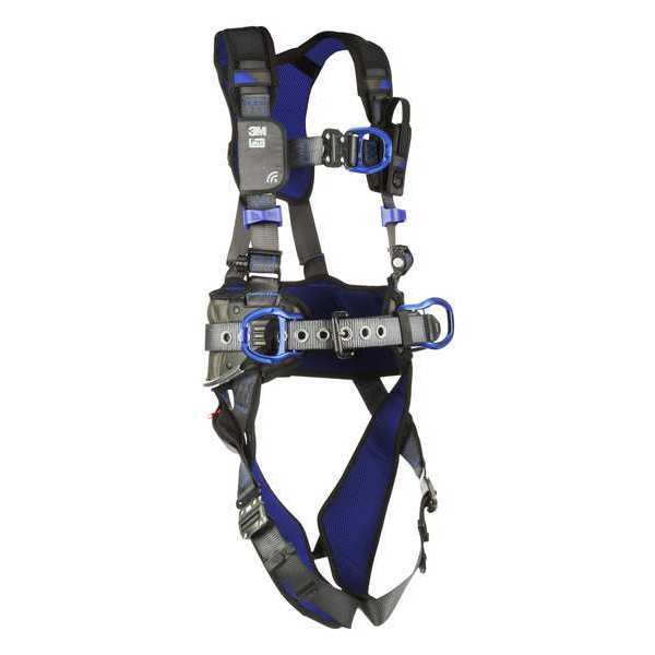 Harness, Vest Style, M, Polyester, Gray