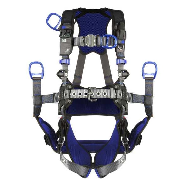 Harness, Vest Style, XL, Polyester, Gray