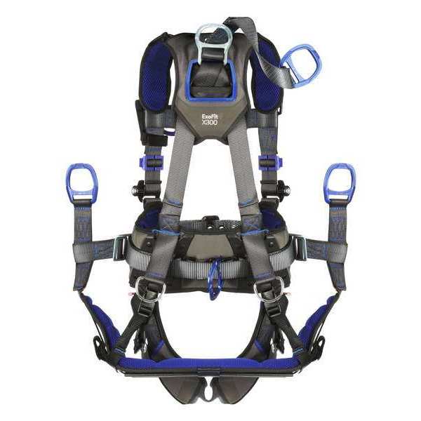 Harness, Vest Style, S, Polyester, Gray