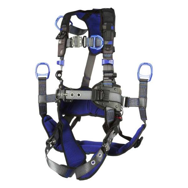 Harness, Vest Style, 2XL, Polyester, Gray