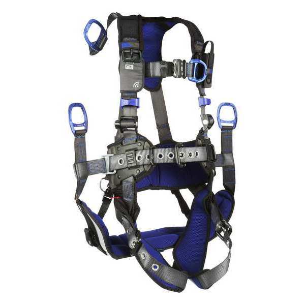 Harness, Vest Style, M, Polyester, Gray