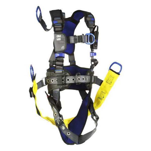Harness, Vest Style, XL, Polyester, Gray