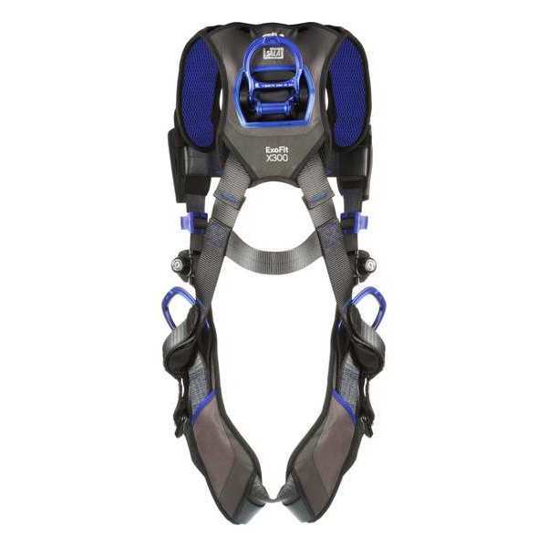 Harness, Vest Style, XL, Polyester, Gray
