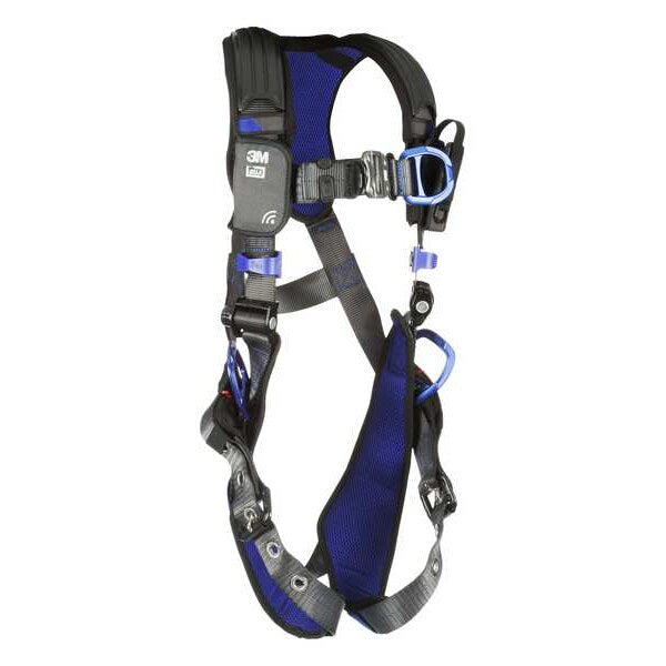 Harness, Vest Style, M, Polyester, Gray