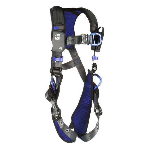 Harness, Vest Style, XL, Polyester, Gray