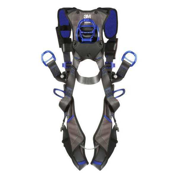 Harness, Vest Style, 2XL, Polyester, Gray