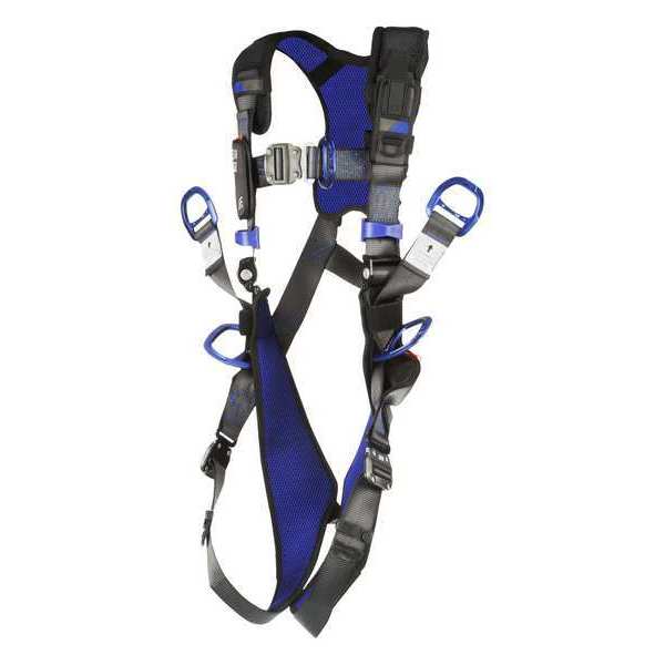 Harness, Vest Style, XL, Polyester, Gray