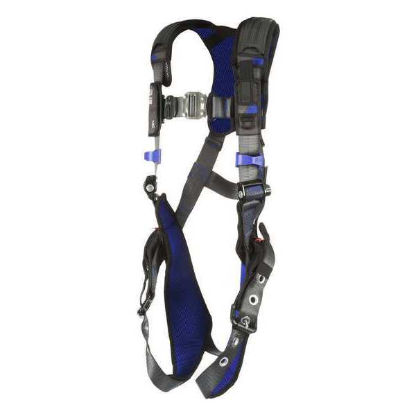 Harness, Vest Style, M, Polyester, Gray