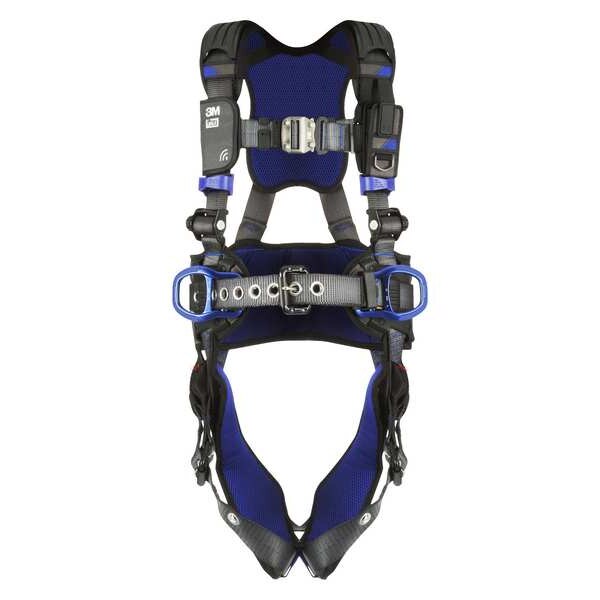 Harness, Vest Style, 2XL, Polyester, Gray