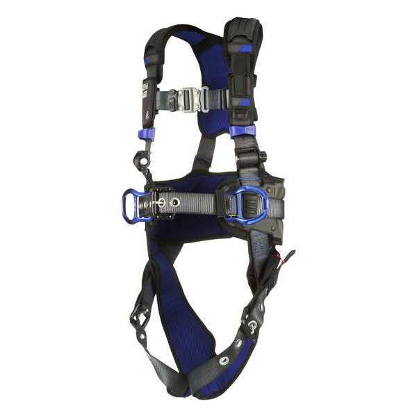 Harness, Vest Style, XL, Polyester, Gray