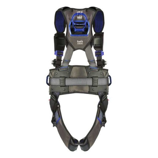 Harness, Vest Style, 2XL, Polyester, Gray
