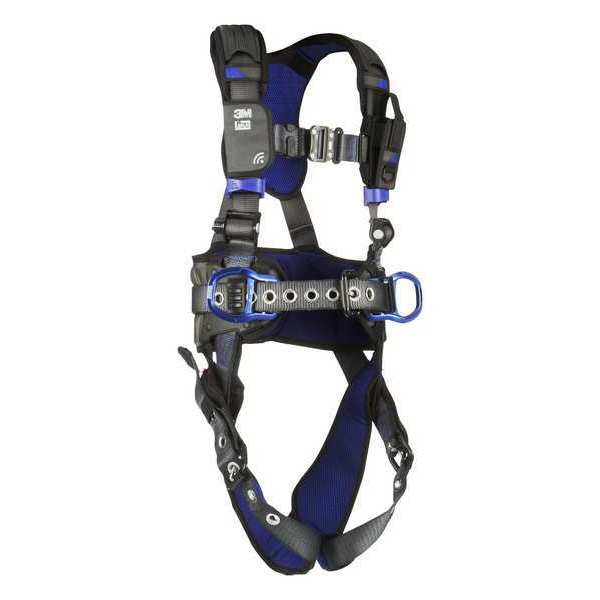 Harness, Vest Style, L, Polyester, Gray