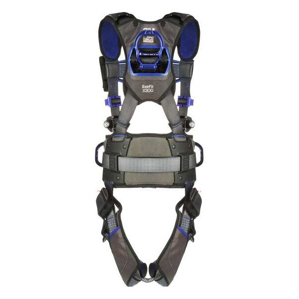 Harness, Vest Style, L, Polyester, Gray