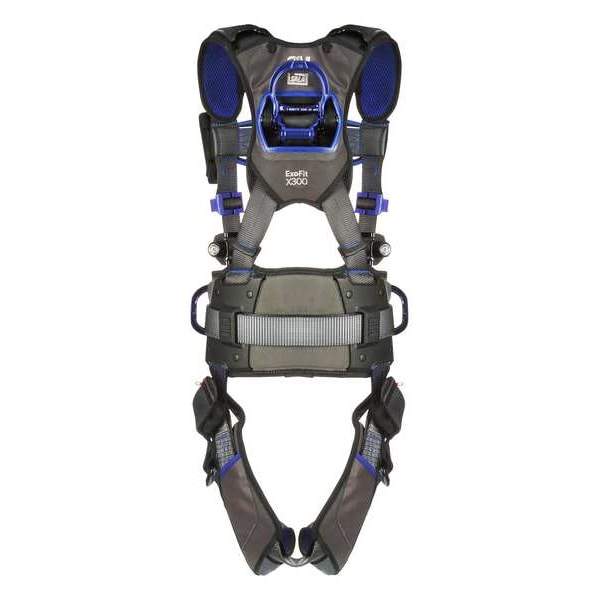 Harness, Vest Style, XL, Polyester, Gray