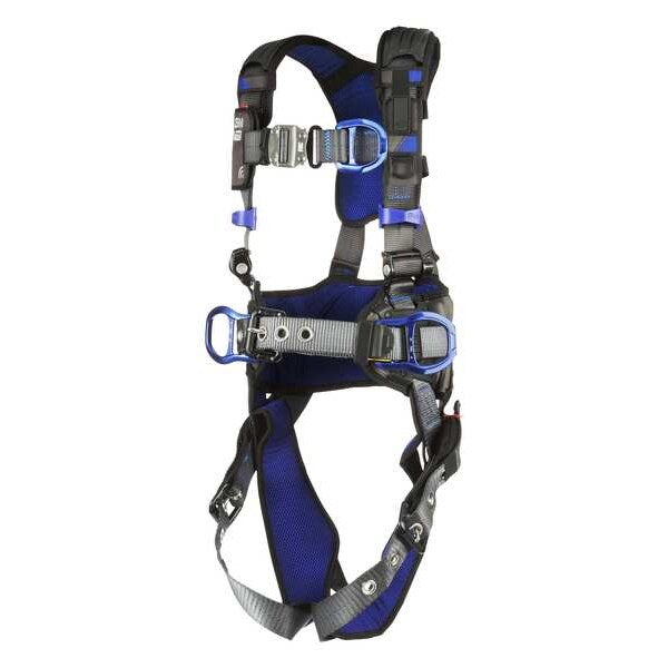 Harness, Vest Style, XL, Polyester, Gray