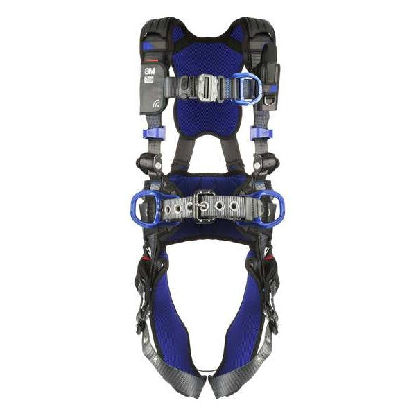 Harness, Vest Style, L, Polyester, Gray
