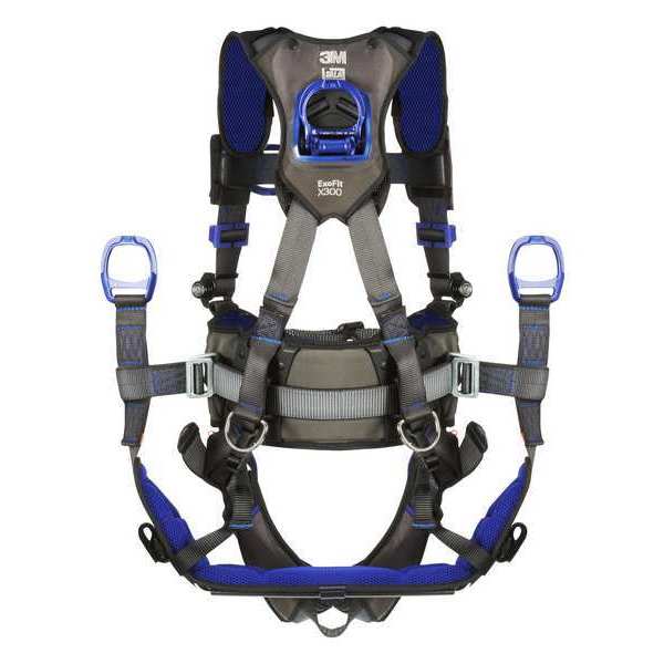 Harness, Vest Style, M, Polyester, Gray
