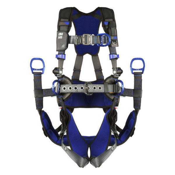Harness, Vest Style, M, Polyester, Gray