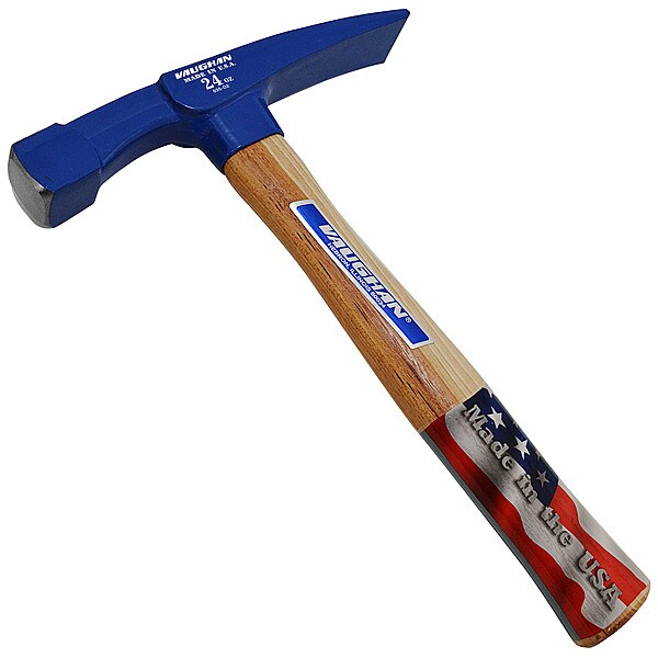 Bricklayers Hammer, 24 oz., Wood Handle