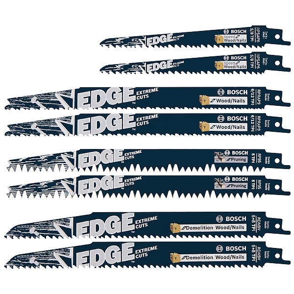 Reciprocating Saw Blade, Bi-Metal, PK8