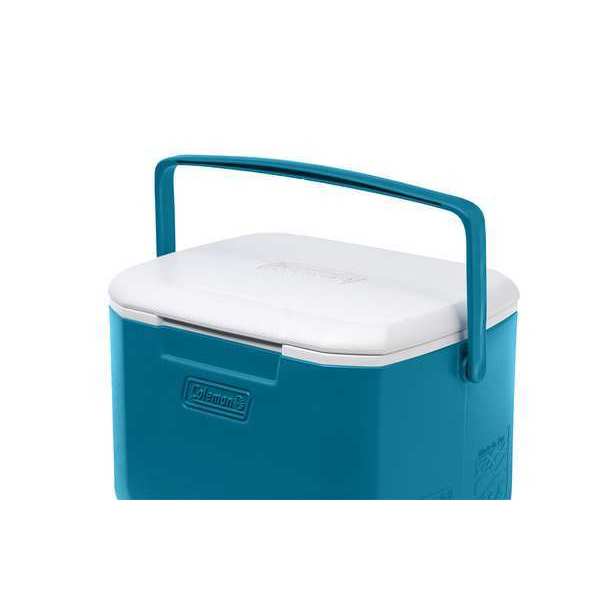 Personal Cooler, 16 qt, Plastic, Blue/White