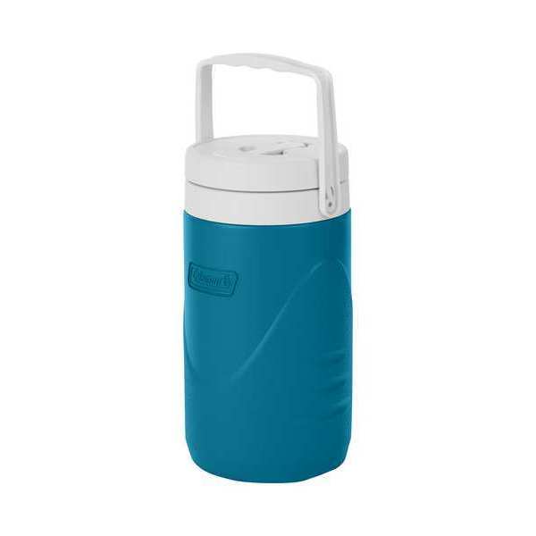 Beverage Jug, Plastic, Blue/White, 1 gal