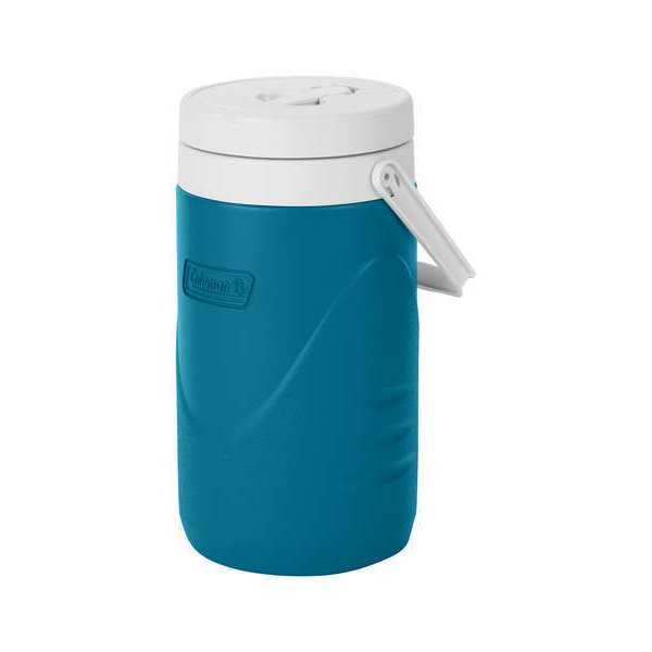 Beverage Jug, Plastic, Blue/White, 1 gal
