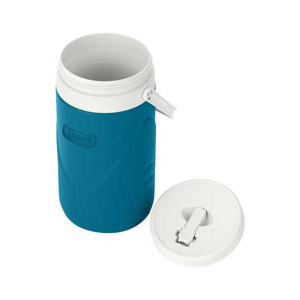 Beverage Jug, Plastic, Blue/White, 1 gal