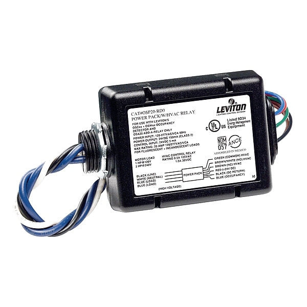 Occupancy Sensor Power Pack, 347VAC, Black
