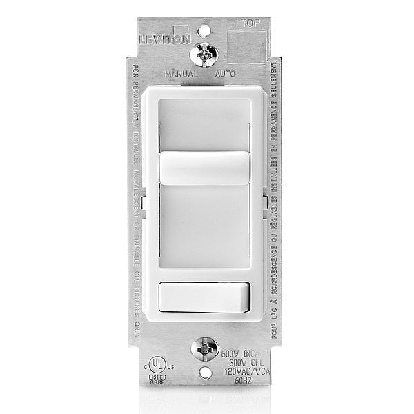 Dimmer, 1-Pole/3-Way, 120VAC, White