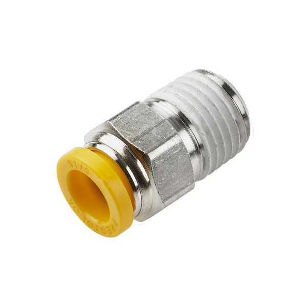Fitting, 6 mm, Brass, Push-to-Connect